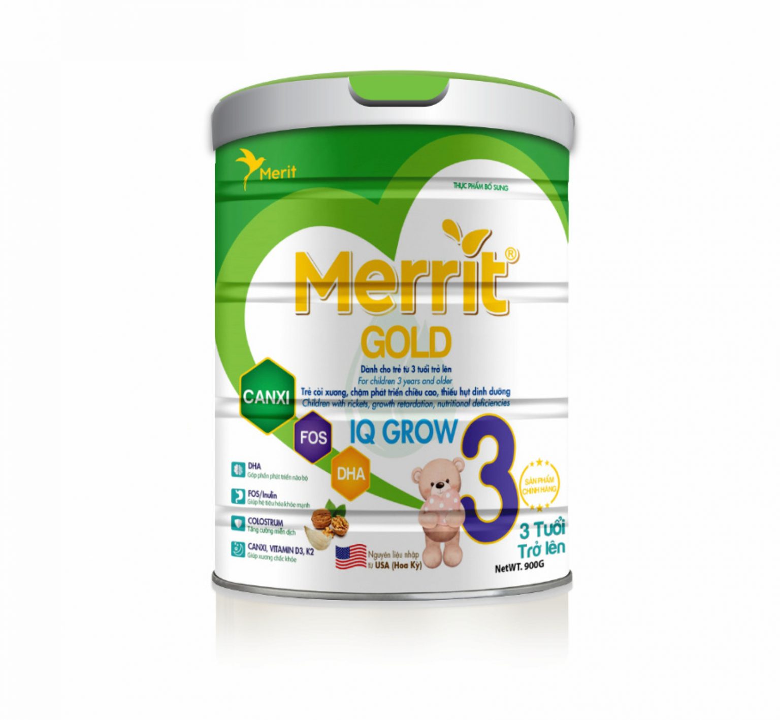 Merrit Gold IQ Grow - Dành Cho Trẻ Từ 3 Tuổi Trở Lên