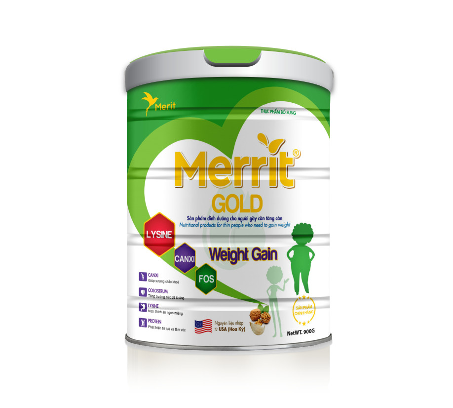 Merrit Gold Weight Gain - Dinh Dưỡng Cho Người Gầy Cần Tăng Cân