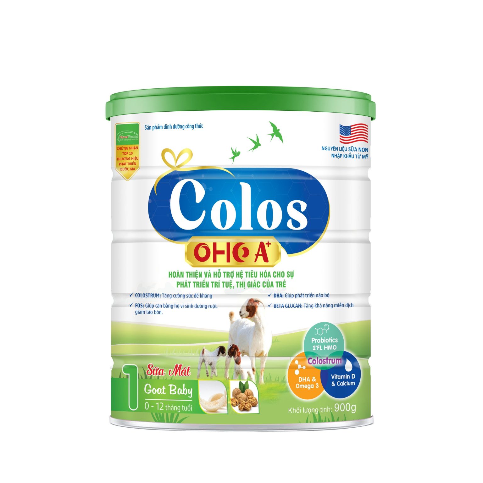 Colos Oho A+ Baby Goat - Hỗ Trợ Hệ Tiêu Hóa, Phát Triển Trí Tuệ, Thị Giác Của Trẻ