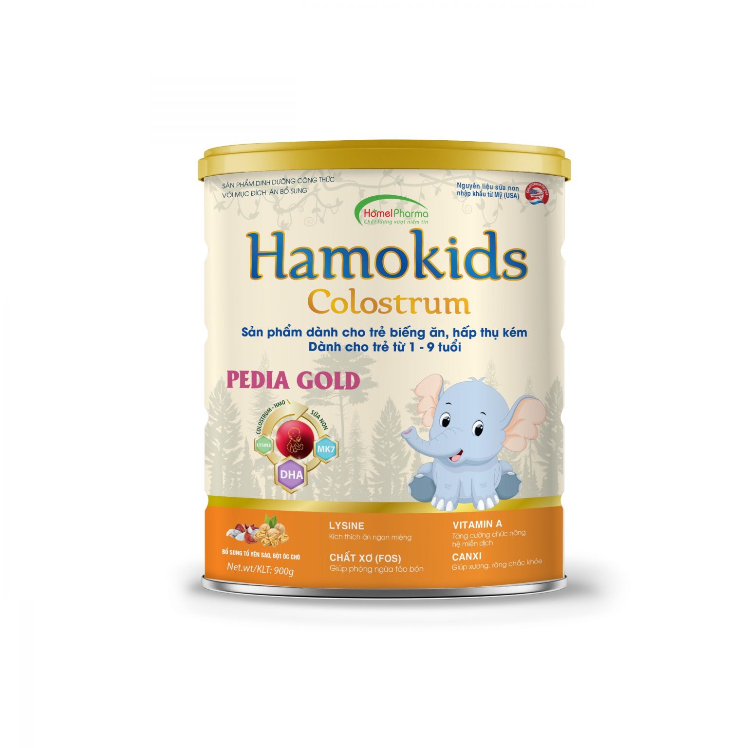 Hamokids Colostrum Pedia Gold - Dành Cho Trẻ Biếng Ăn, Hấp Thụ Kém