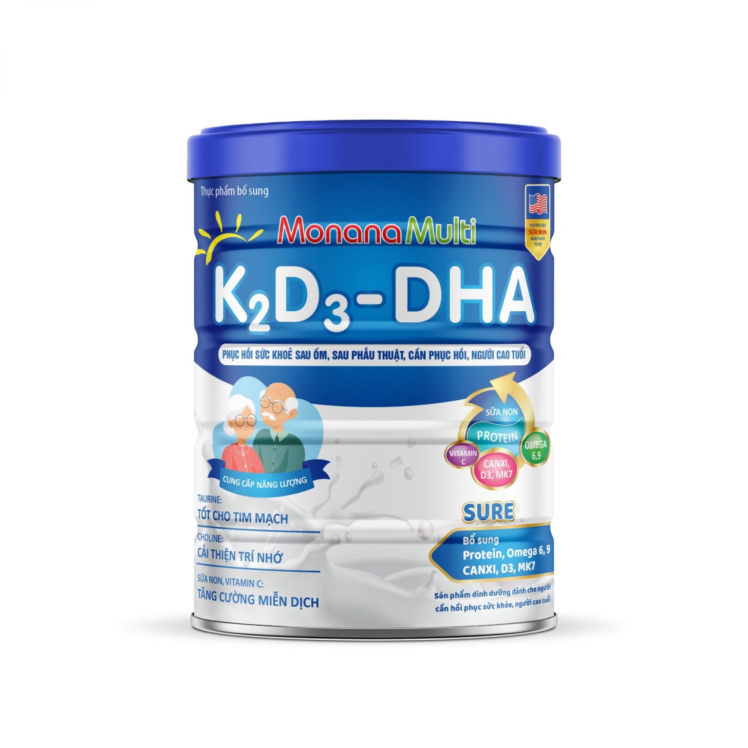 MonanaMulti K2D3-DHA Sure - Dinh Dưỡng Giúp Phục Hồi Sức Khỏe