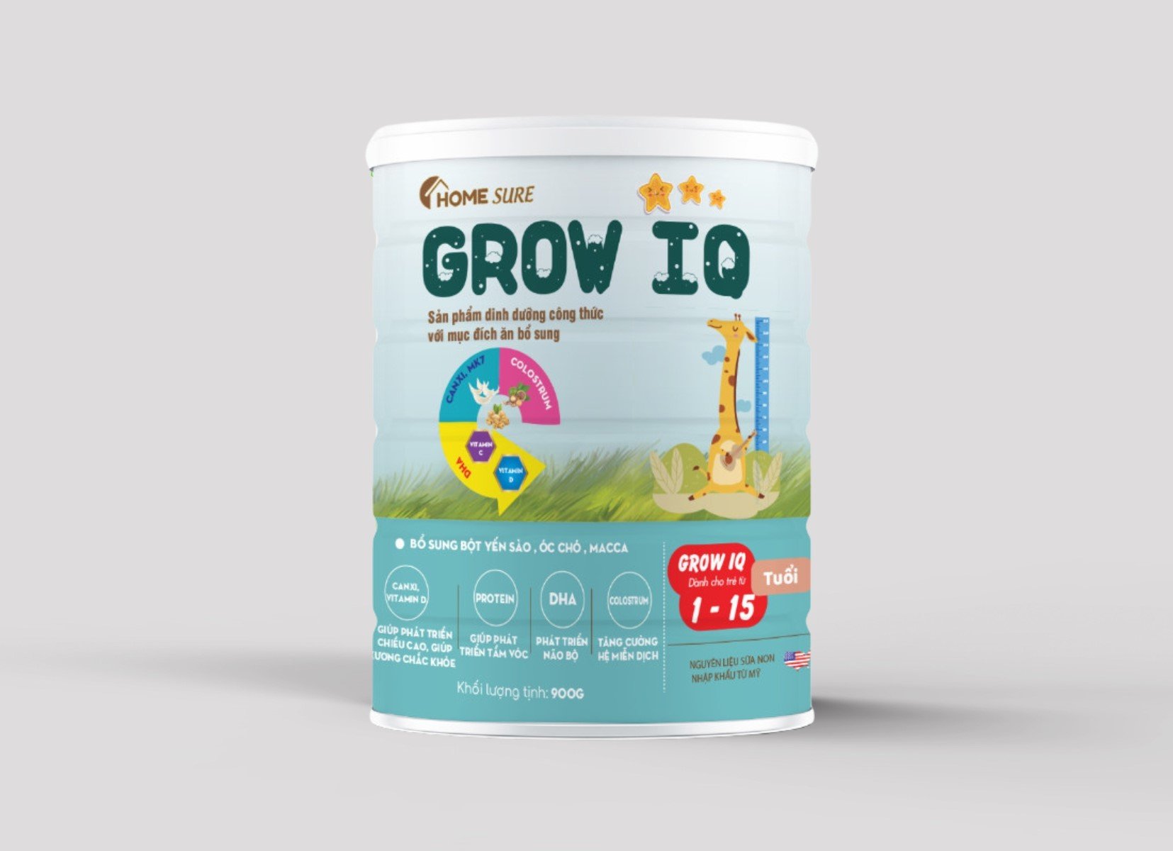 Homesure Grow IQ - Dành Cho Bé Từ 1-15 Tuổi