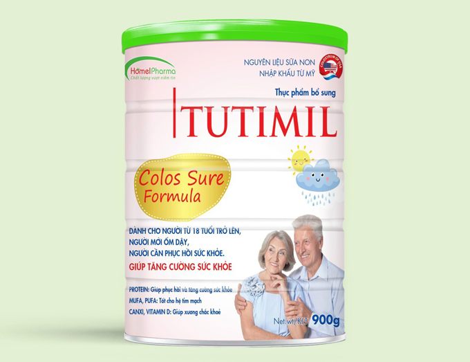 Tutimil Color Sure Formula Dành Cho Người Từ 18 Tuổi Trở Lên, Người Ốm Dậy Giúp Tăng Cường Sức Khoẻ