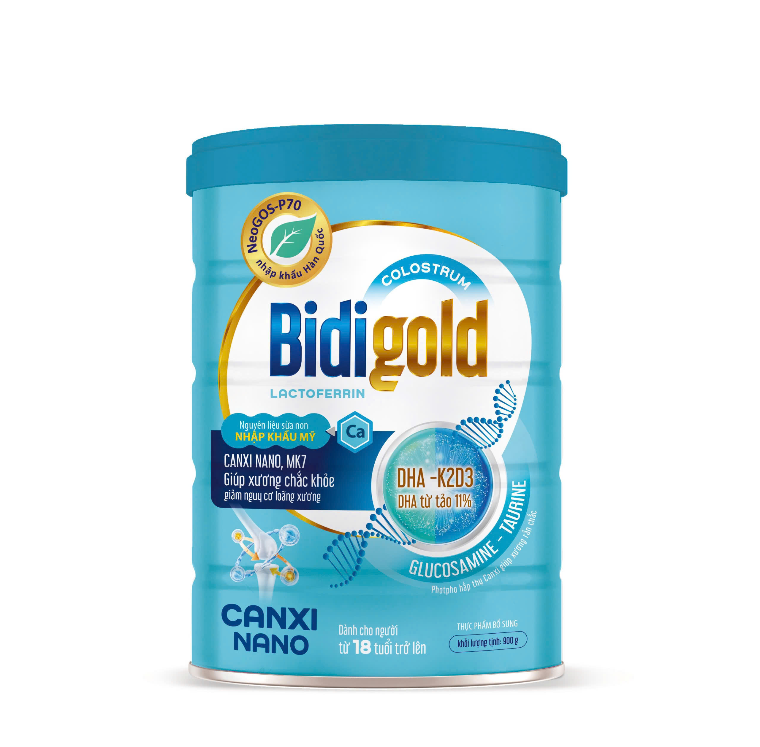 Bidigold Canxi Nano - Giúp Xương Chắc Khỏe Giảm Nguy Cơ Loãng Xương