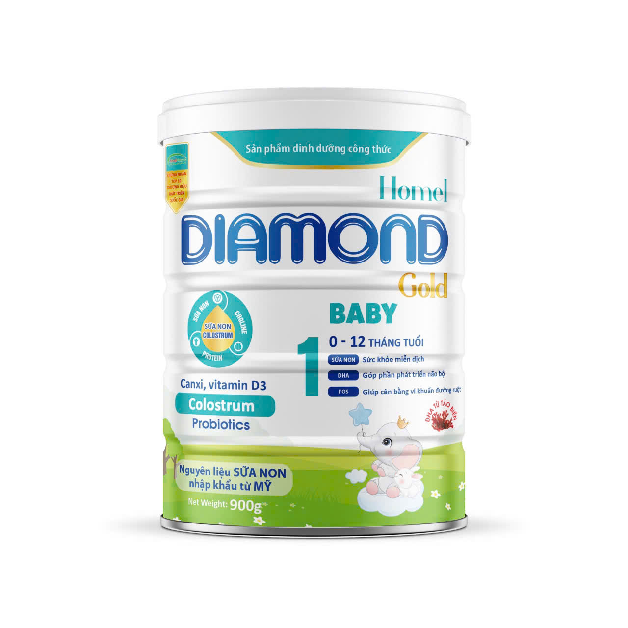 Homel Diamond Gold Baby - Dinh Dưỡng Dành Cho Trẻ Từ 0-12 Tháng Tuổi