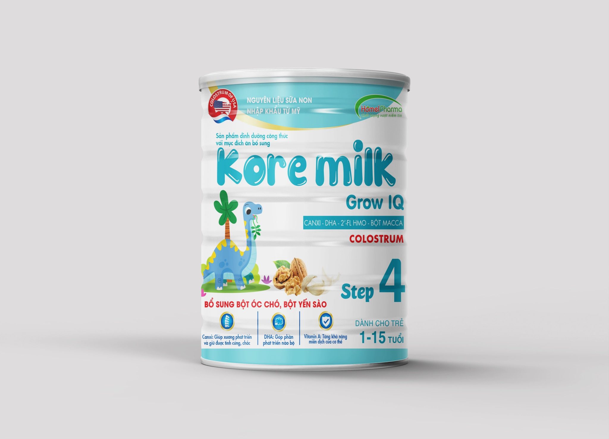 Kore Milk Grow IQ Step 4 - Dành Cho Trẻ 1 - 15 Tuổi