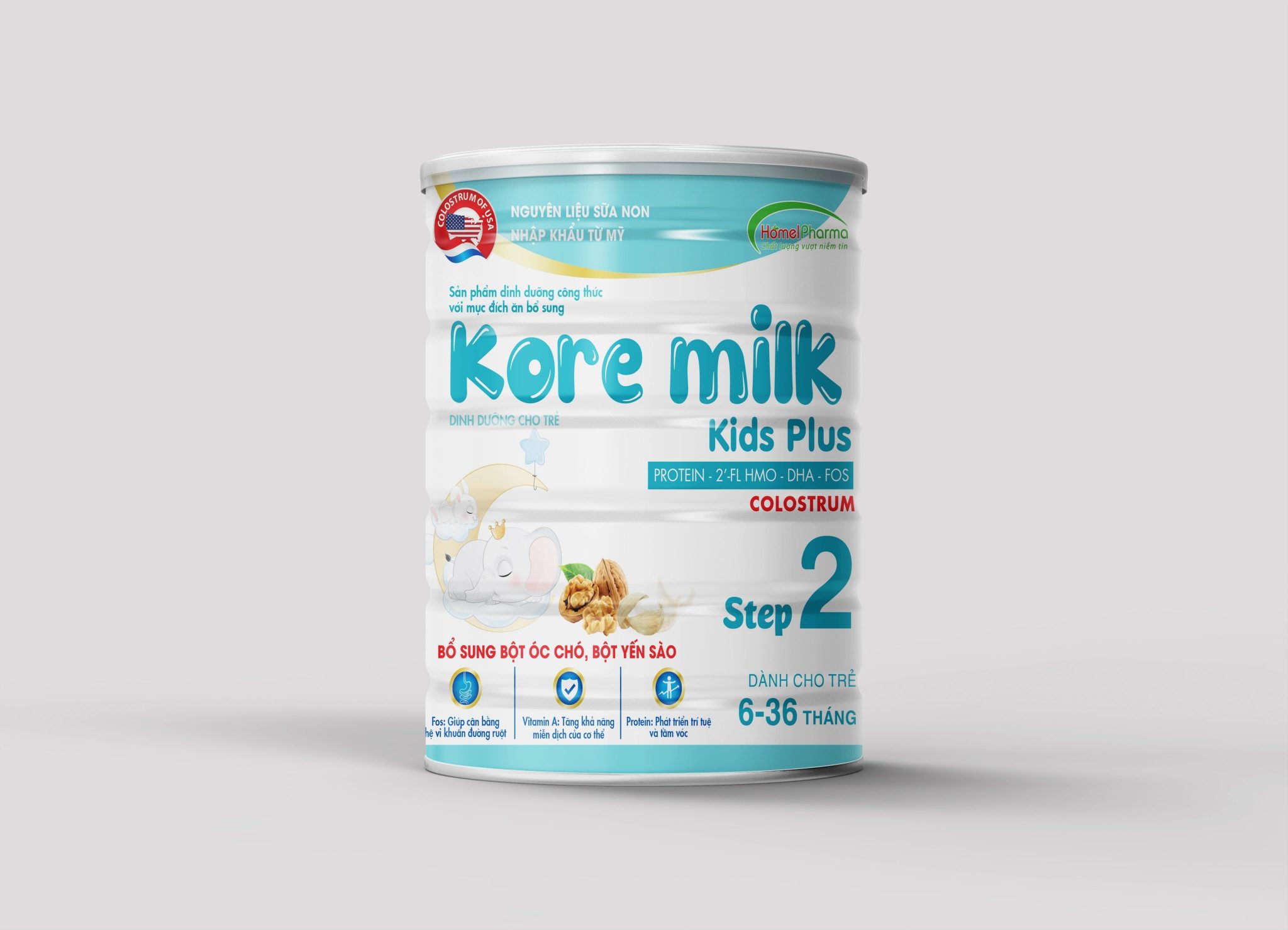 Kore Milk Kids Plus Step 2 - Dành Cho Trẻ 6 - 36 Tháng