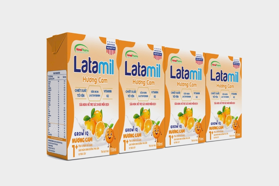 Latamil Grow IQ Hương Cam - Hỗ Trợ Sức Khỏe Miễn Dịch