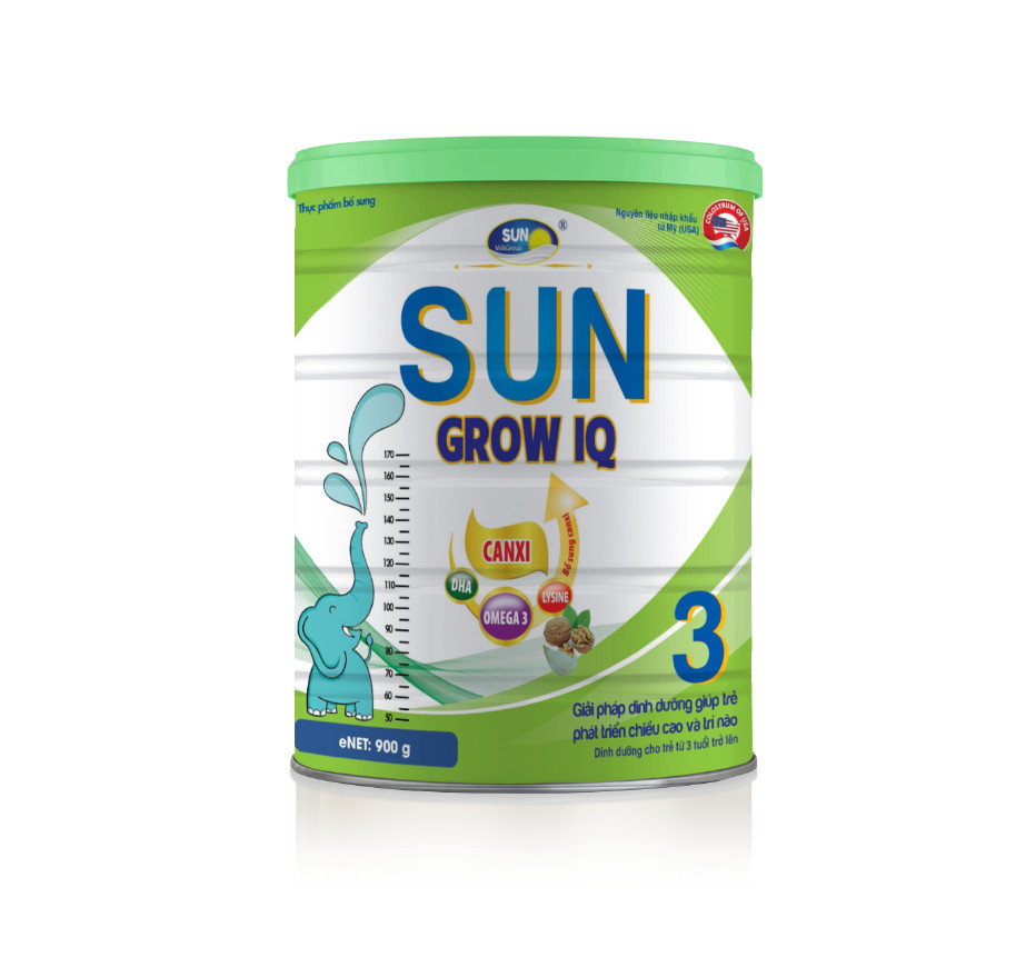 Sun Grow IQ - Giải Pháp Giúp Trẻ Phát Triển Chiều Cao Và Trí Não